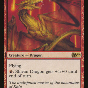 Magic 2010 - 156 - Shivan Dragon - Rare - R - Non-foil (Front)