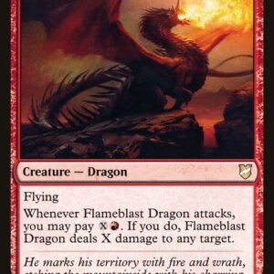 Commander 2018 - 123 - Flameblast Dragon - Rare - R - Non-foil (Front)