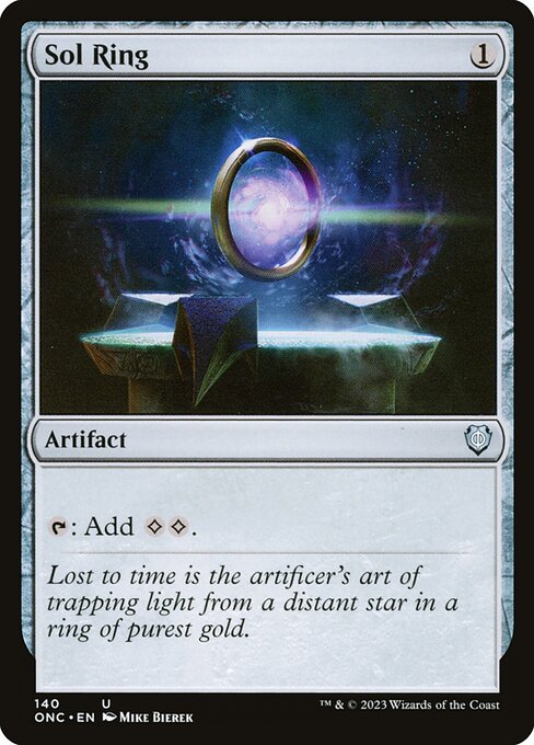 Phyrexia: All Will Be One Commander - 140 - Sol Ring - Uncommon - C - Non-foil (Front)
