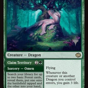 Tarkir: Dragonstorm Promos - 136p - Bloomvine Regent // Claim Territory - Rare - G - Non-foil - Promo (Front)