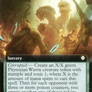 Phyrexia: All Will Be One Commander - 57 - Wurmquake - Rare - G - Non-foil (Front)