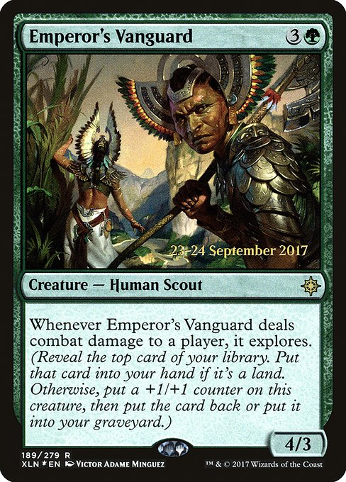 Ixalan Promos - 189s - Emperor's Vanguard - Rare - G - Foil - Datestamped Promo (Front)