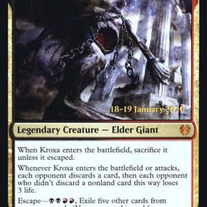 Theros Beyond Death Promos - 221s - Kroxa, Titan of Death's Hunger - Mythic - BR - Foil - Datestamped Promo (Front)