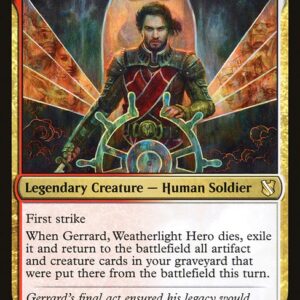 Commander 2019 - 41 - Gerrard, Weatherlight Hero - Rare - WR - Non-foil (Front)