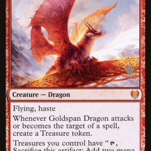 Kaldheim Promos - 139p - Goldspan Dragon - Mythic - R - Non-foil - Promo (Front)
