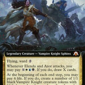 March of the Machine Commander - 90 - Elenda and Azor - Mythic - Multi - Foil (Front)