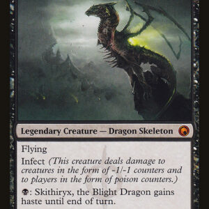 Scars of Mirrodin - 79 - Skithiryx, the Blight Dragon - Mythic - B - Non-foil (Front)