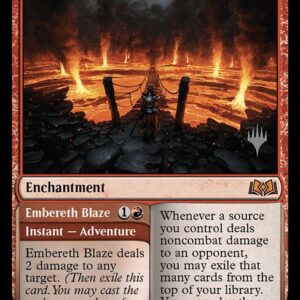 Wilds of Eldraine Promos - 157p - Virtue of Courage // Embereth Blaze - Mythic - R - Non-foil - Promo (Front)