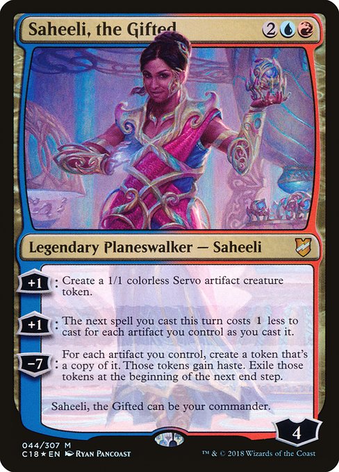Commander 2018 - 44 - Saheeli, the Gifted - Mythic - UR - Foil (Front)
