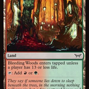 Duskmourn: House of Horror - 257 - Bleeding Woods - Common - C - Non-foil (Front)