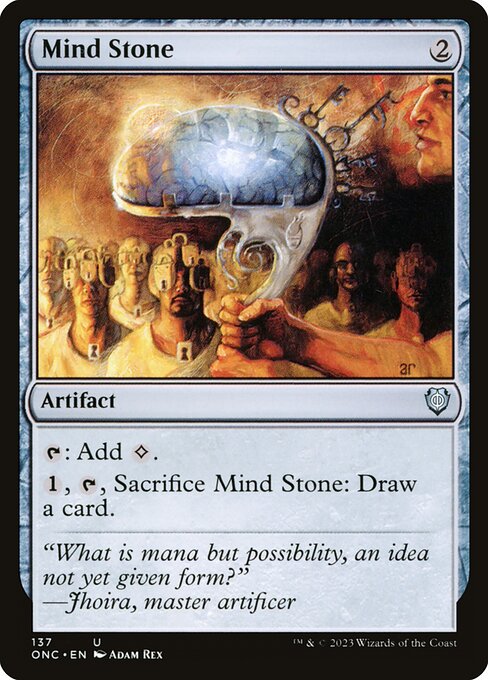 Phyrexia: All Will Be One Commander - 137 - Mind Stone - Uncommon - C - Non-foil (Front)