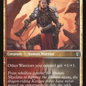 Zendikar Rising - 391 - Kargan Warleader - Uncommon - WR - Foil - Promo (Front)