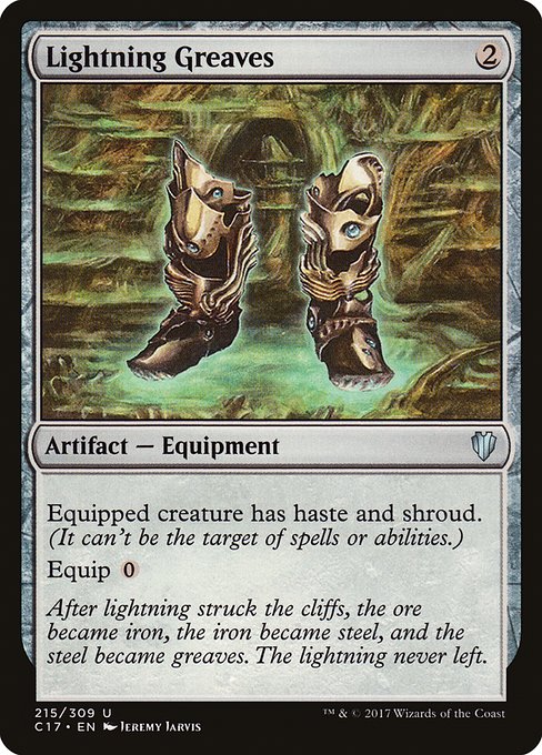Commander 2017 - 215 - Lightning Greaves - Uncommon - C - Non-foil (Front)