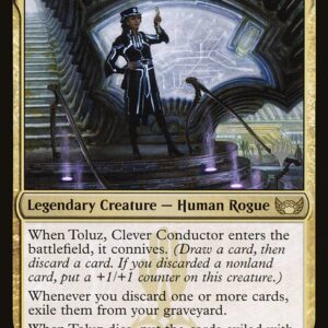 Streets of New Capenna Promos - 228p - Toluz, Clever Conductor - Rare - Multi - Foil - Promo (Front)
