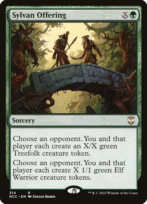 New Capenna Commander - 314 - Sylvan Offering - Rare - G - Non-foil (Front)
