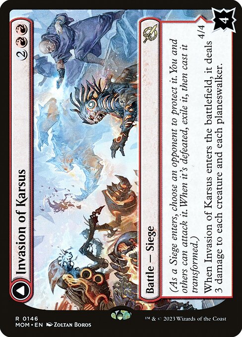 March of the Machine Promos - 146s - Invasion of Karsus // Refraction Elemental - Rare - C - Foil - Datestamped Promo (Front)