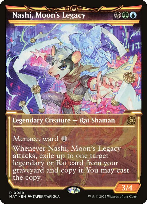 March of the Machine: The Aftermath - 89 - Nashi, Moon's Legacy - Rare - Multi - Non-foil (Front)