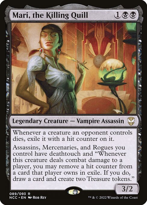 New Capenna Commander - 89 - Mari, the Killing Quill - Rare - B - Non-foil (Front)