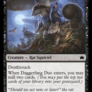 Bloomburrow - 89 - Daggerfang Duo - Common - B - Foil (Front)