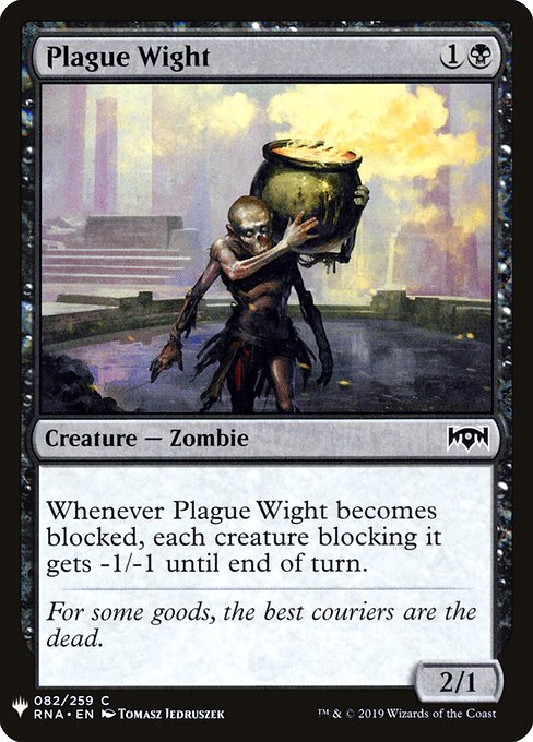 The List - RNA-82 - Plague Wight - Common - B - Non-foil (Front)