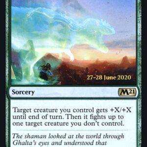 Core Set 2021 Promos - 197s - Primal Might - Rare - G - Foil - Datestamped Promo (Front)