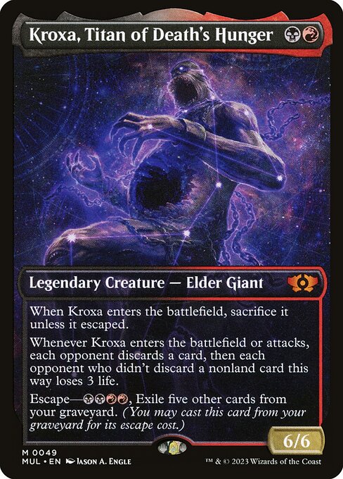 Multiverse Legends - 49 - Kroxa, Titan of Death's Hunger - Mythic - BR - Non-foil (Front)
