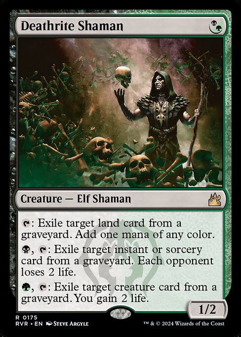 Ravnica Remastered - 175 - Deathrite Shaman - Rare - BG - Non-foil (Front)
