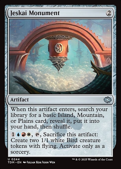 Tarkir: Dragonstorm - 244 - Jeskai Monument - Uncommon - C - Non-foil (Front)