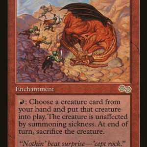 Urza's Saga - 218 - Sneak Attack - Rare - R - Non-foil (Front)