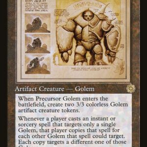 The Brothers' War Retro Artifacts - 105 - Precursor Golem - Rare - C - Foil (Front)