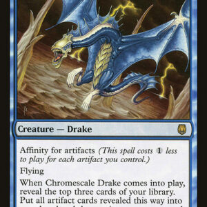 Darksteel - 20 - Chromescale Drake - Rare - U - Non-foil (Front)