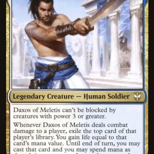 New Capenna Commander - 335 - Daxos of Meletis - Rare - WU - Non-foil (Front)