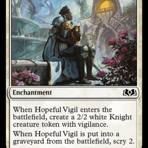 Wilds of Eldraine - 17 - Hopeful Vigil - Common - W - Non-foil (Front)