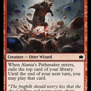 Bloomburrow - 123 - Alania's Pathmaker - Common - R - Foil (Front)