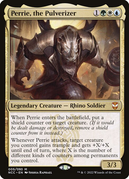 New Capenna Commander - 5 - Perrie, the Pulverizer - Mythic - Multi - Non-foil (Front)