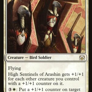 March of the Machine Commander - 189 - High Sentinels of Arashin - Rare - W - Non-foil (Front)