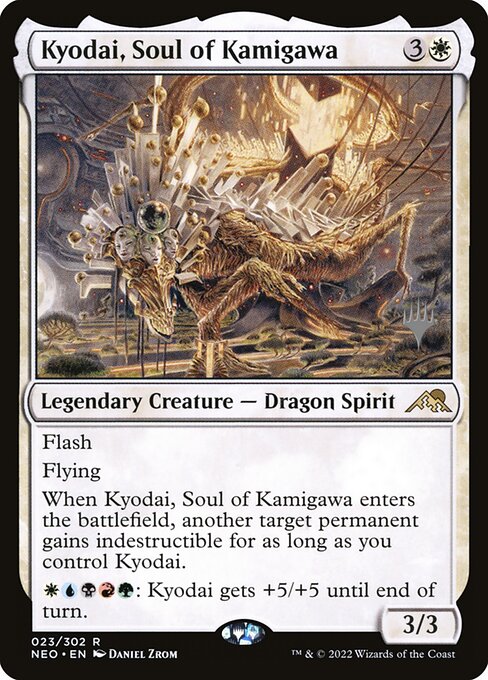 Kamigawa: Neon Dynasty Promos - 23p - Kyodai, Soul of Kamigawa - Rare - W - Foil - Promo (Front)