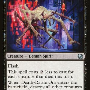 March of the Machine: The Aftermath - 13 - Death-Rattle Oni - Uncommon - B - Foil (Front)