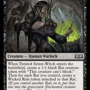 Wilds of Eldraine - 114 - Twisted Sewer-Witch - Uncommon - B - Non-foil (Front)