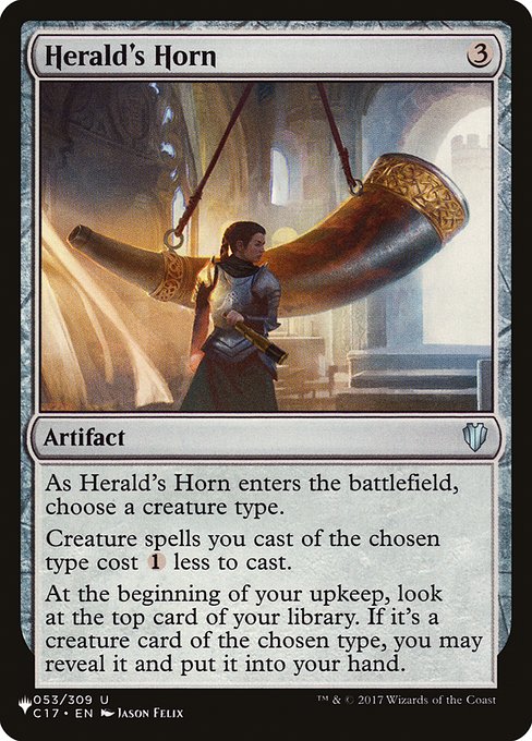 The List - C17-53 - Herald's Horn - Uncommon - C - Non-foil (Front)