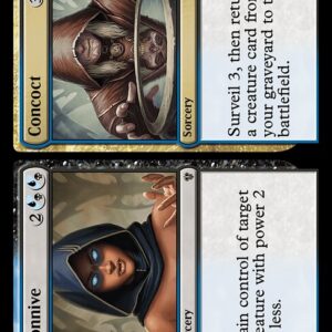 Murders at Karlov Manor Commander - 203 - Connive // Concoct - Rare - UB - Non-foil (Front)