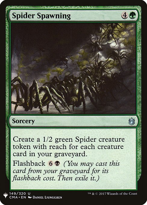 The List - CMA-149 - Spider Spawning - Uncommon - G - Non-foil (Front)