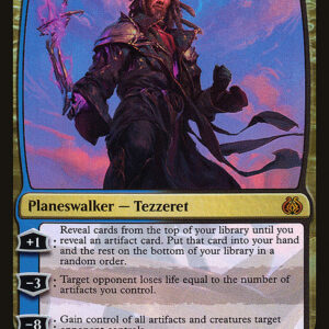 Aether Revolt - 190 - Tezzeret, Master of Metal - Mythic - UB - Foil (Front)