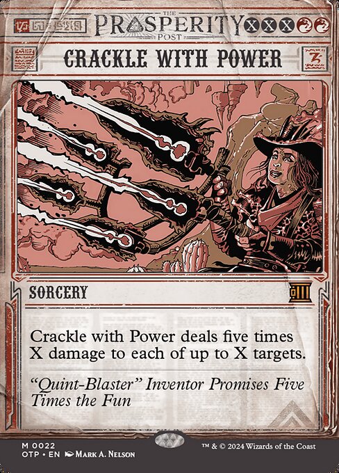Breaking News - 22 - Crackle with Power - Mythic - R - Non-foil (Front)