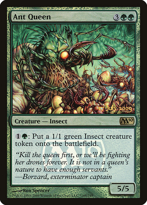 Magic 2010 Promos - 166★ - Ant Queen - Rare - G - Foil - Datestamped Promo (Front)