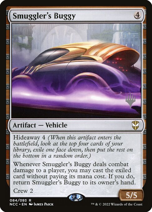 New Capenna Commander Promos - 84p - Smuggler's Buggy - Rare - C - Foil - Promo (Front)