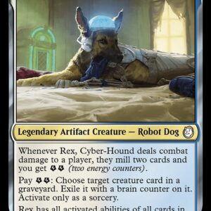 Fallout - 117 - Rex, Cyber-Hound - Rare - WU - Non-foil (Front)