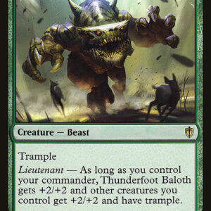 Commander 2016 - 172 - Thunderfoot Baloth - Rare - G - Non-foil (Front)