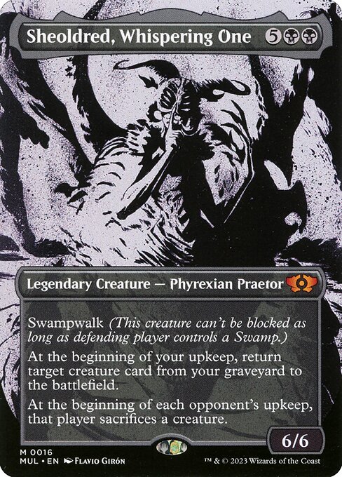 Multiverse Legends - 16 - Sheoldred, Whispering One - Mythic - B - Non-foil (Front)