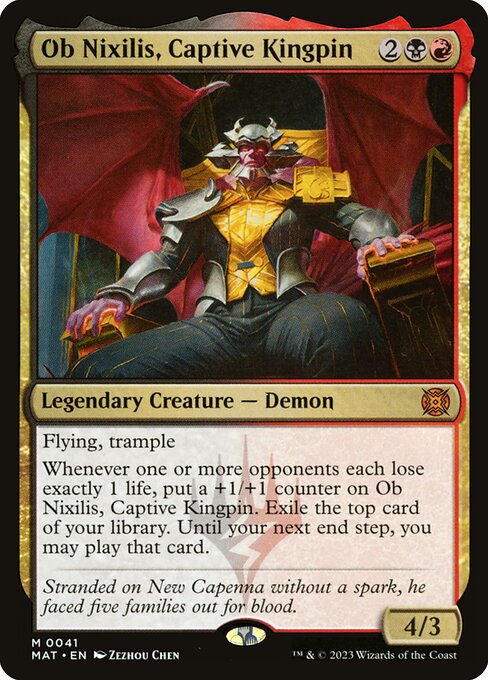 March of the Machine: The Aftermath - 41 - Ob Nixilis, Captive Kingpin - Mythic - BR - Non-foil (Front)